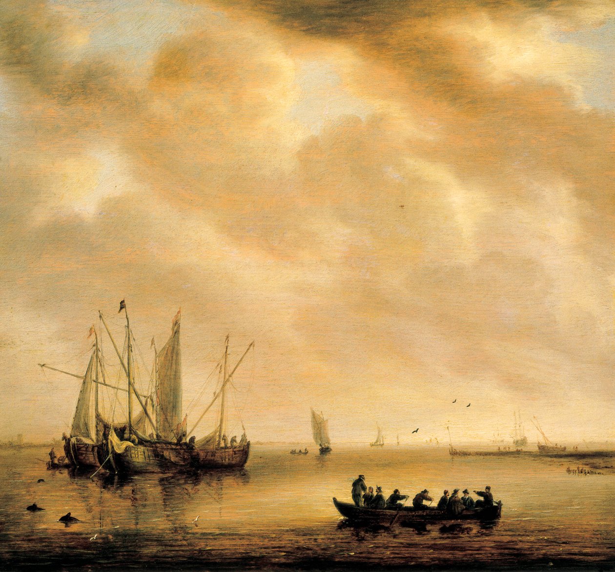 "Havsbild". Målning av Willem van Diest (1610-1673) av Willem van Diest