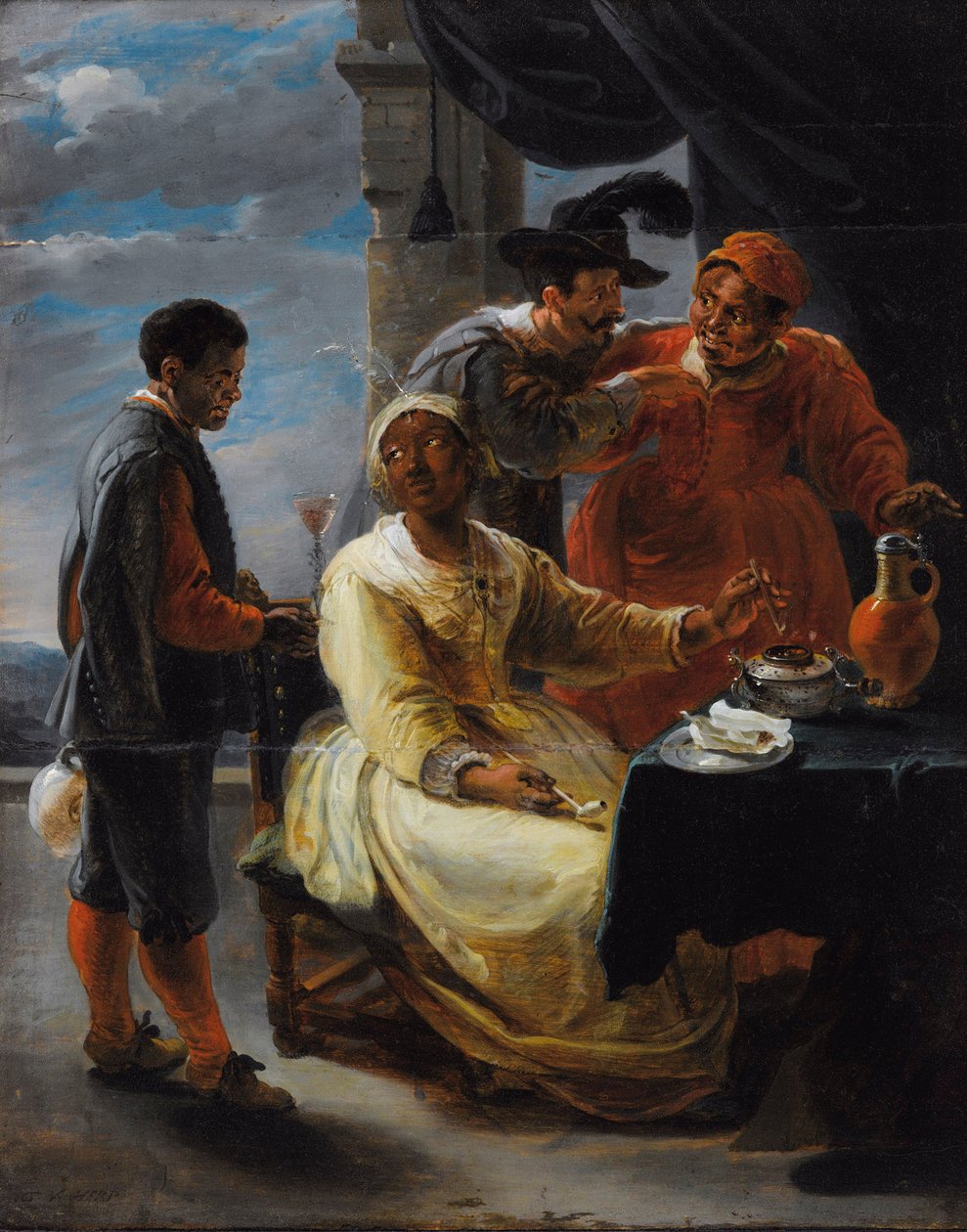 Den smakande tobaken av Willem van Herp the Elder
