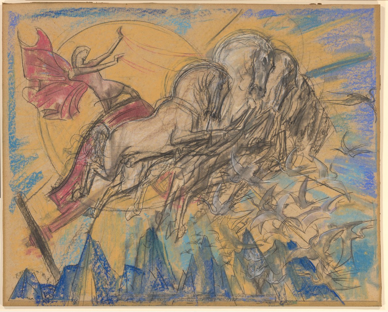 Solguden Apollo i sin vagn av Willem van Konijnenburg