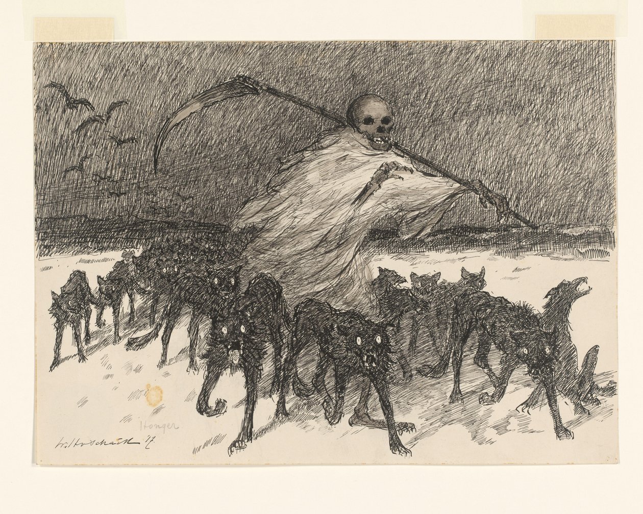 Honger (originaltitel på objekt) av Willem van Schaik (signed by artist)