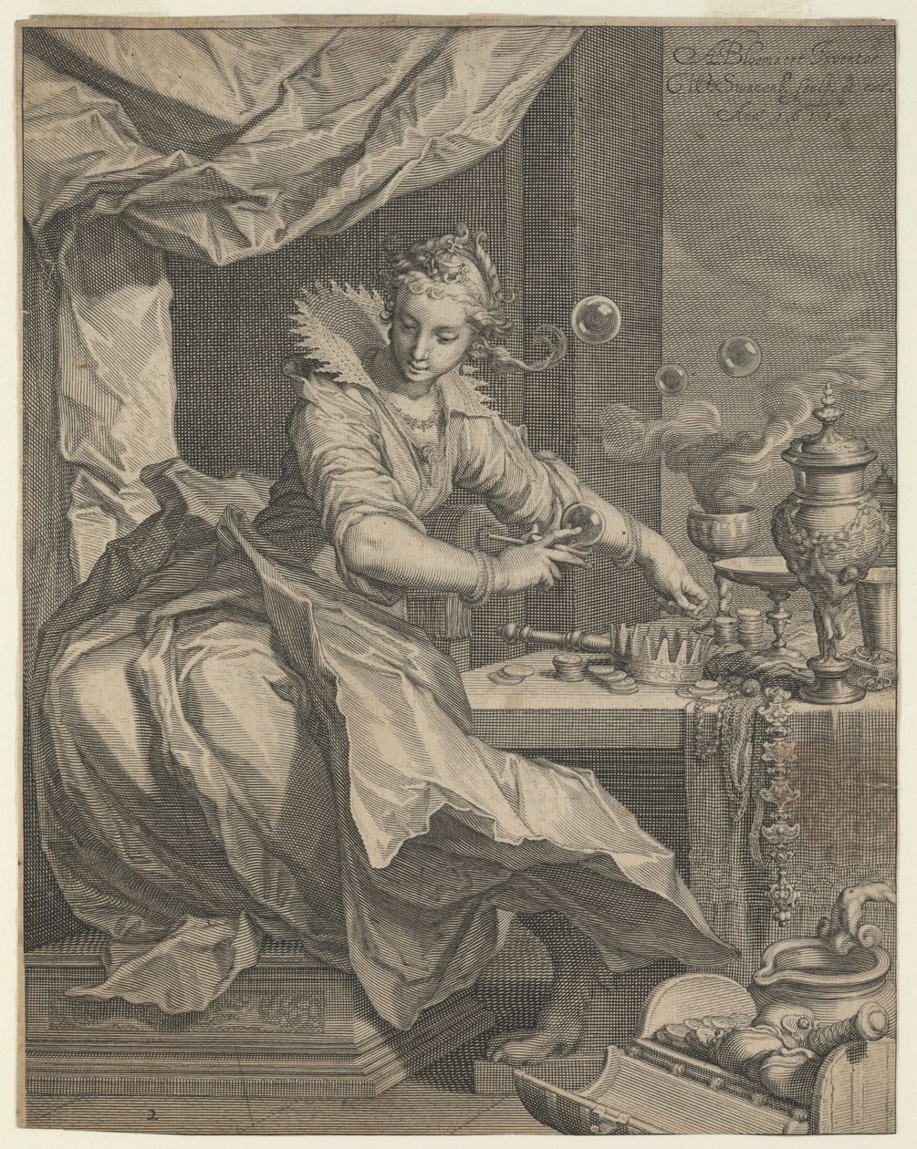Allegory of Wealth and Luxury, 1611 av Willem van Swanenburgh