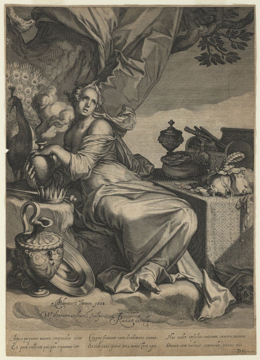 Allegori om världsliga ägodelars fåfänga och övergående natur, 1608 av Willem van Swanenburgh
