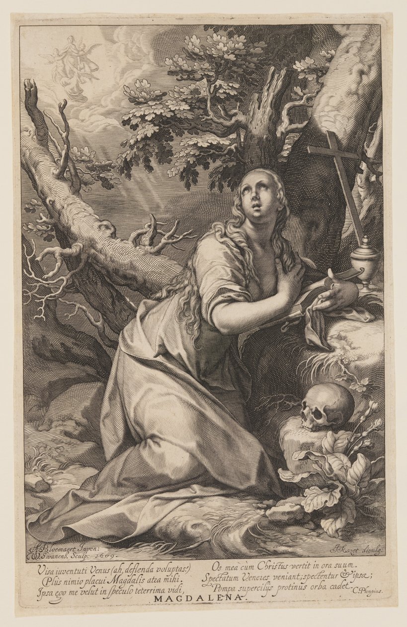 Magdalena, från Syndare i Gamla och Nya testamentet av Willem van Swanenburgh