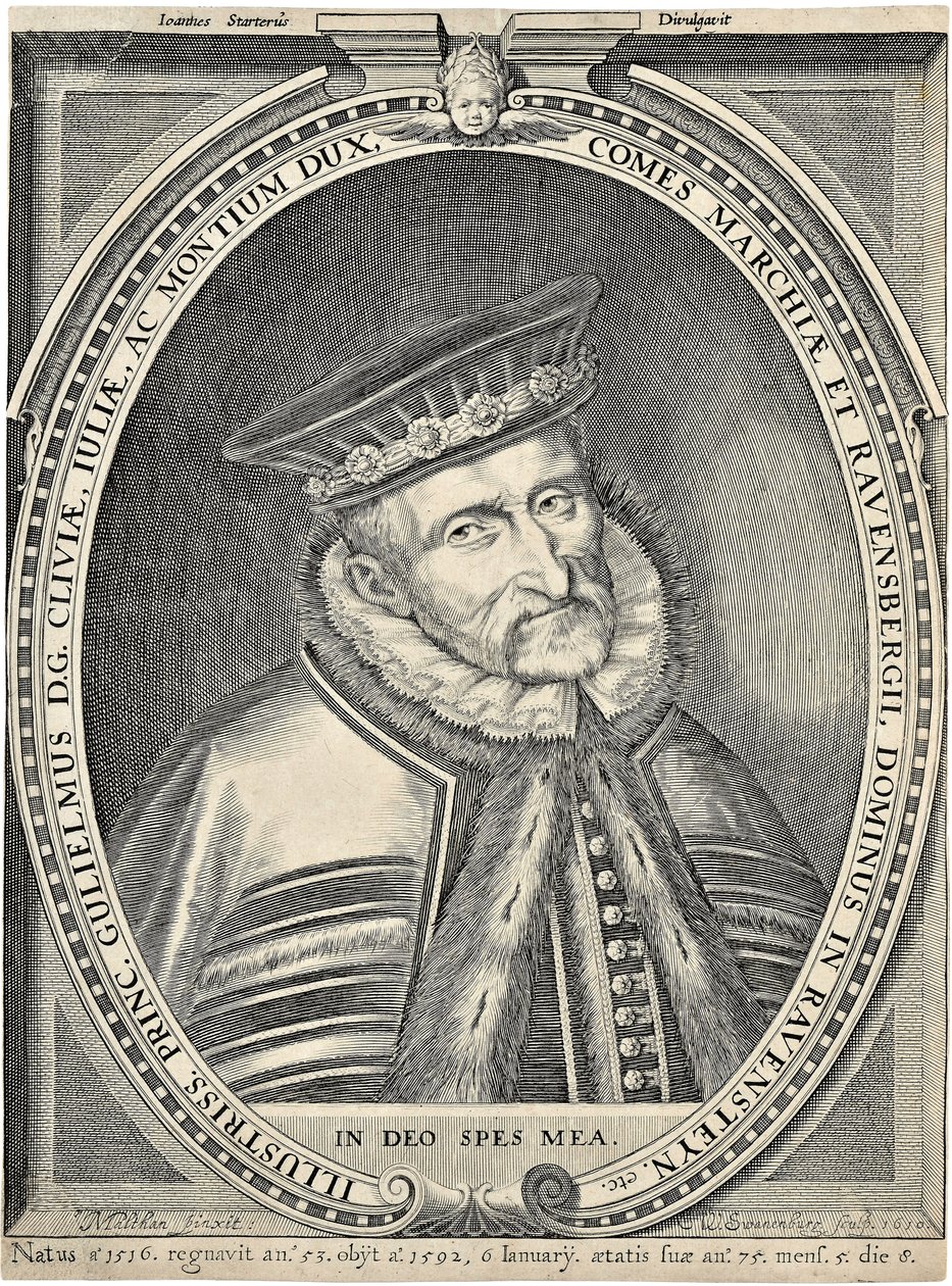 Porträtt av hertig Vilhelm av Jülich-Cleves-Berg 1516-1592, 1610 av Willem van Swanenburgh