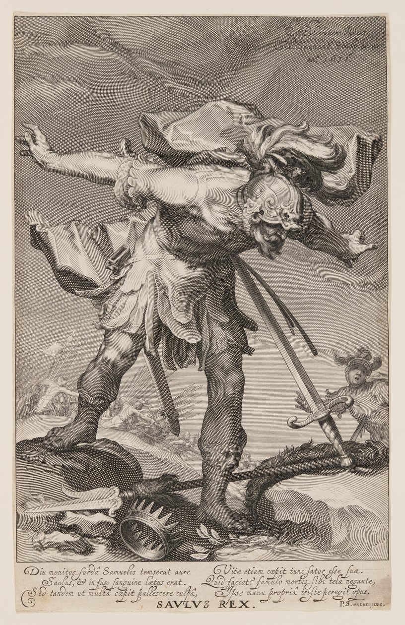 Saulus Rex, från Syndare i Gamla och Nya testamentet av Willem van Swanenburgh