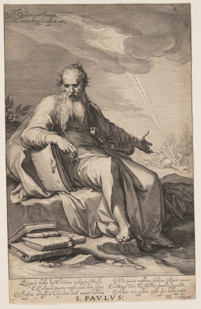 St Paulus, från Syndare i Gamla och Nya testamentet av Willem van Swanenburgh