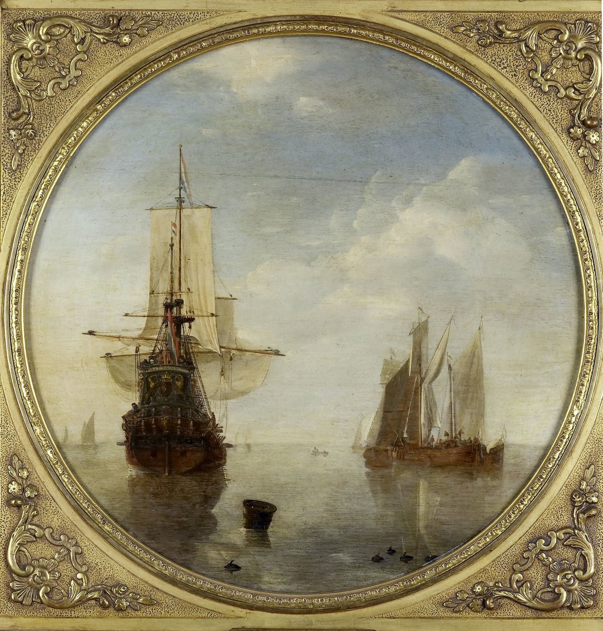 Skeppar vid ankar av Willem van de Velde (II)