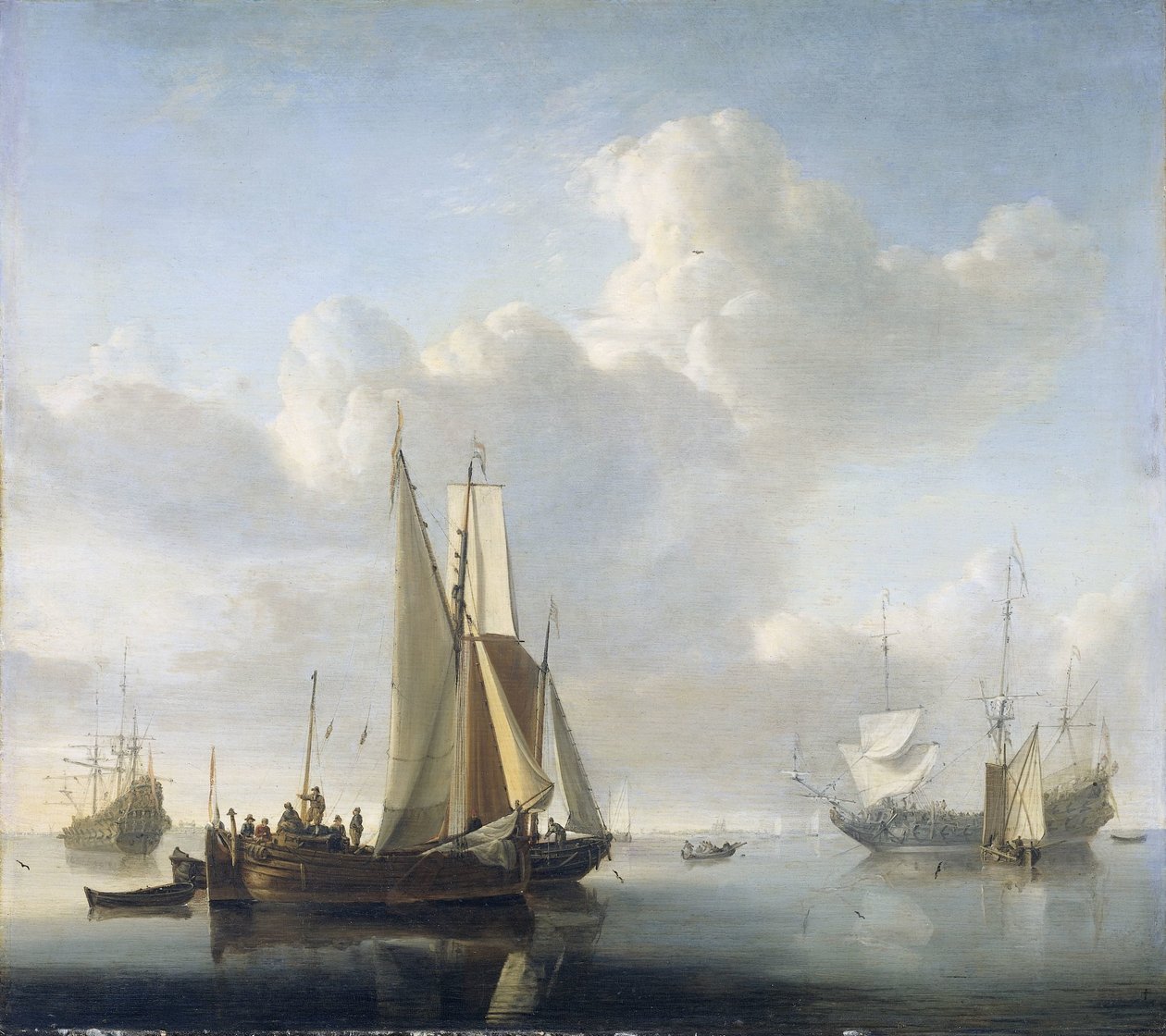 Skeppar före kusten Skeppar utanför kusten av Willem van de Velde (II)