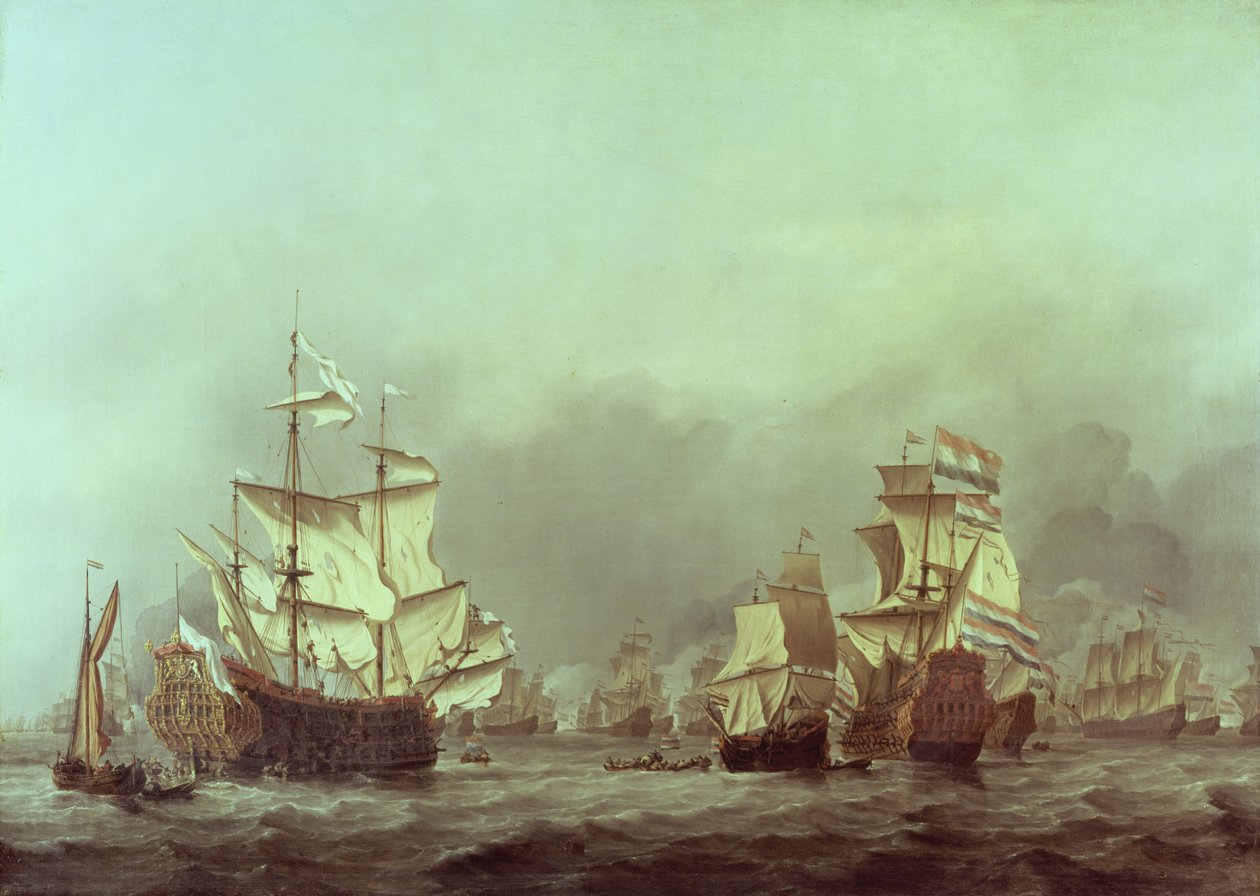 The Surrender of the Royal Prince, 3 juni 1666 av Willem van de Velde