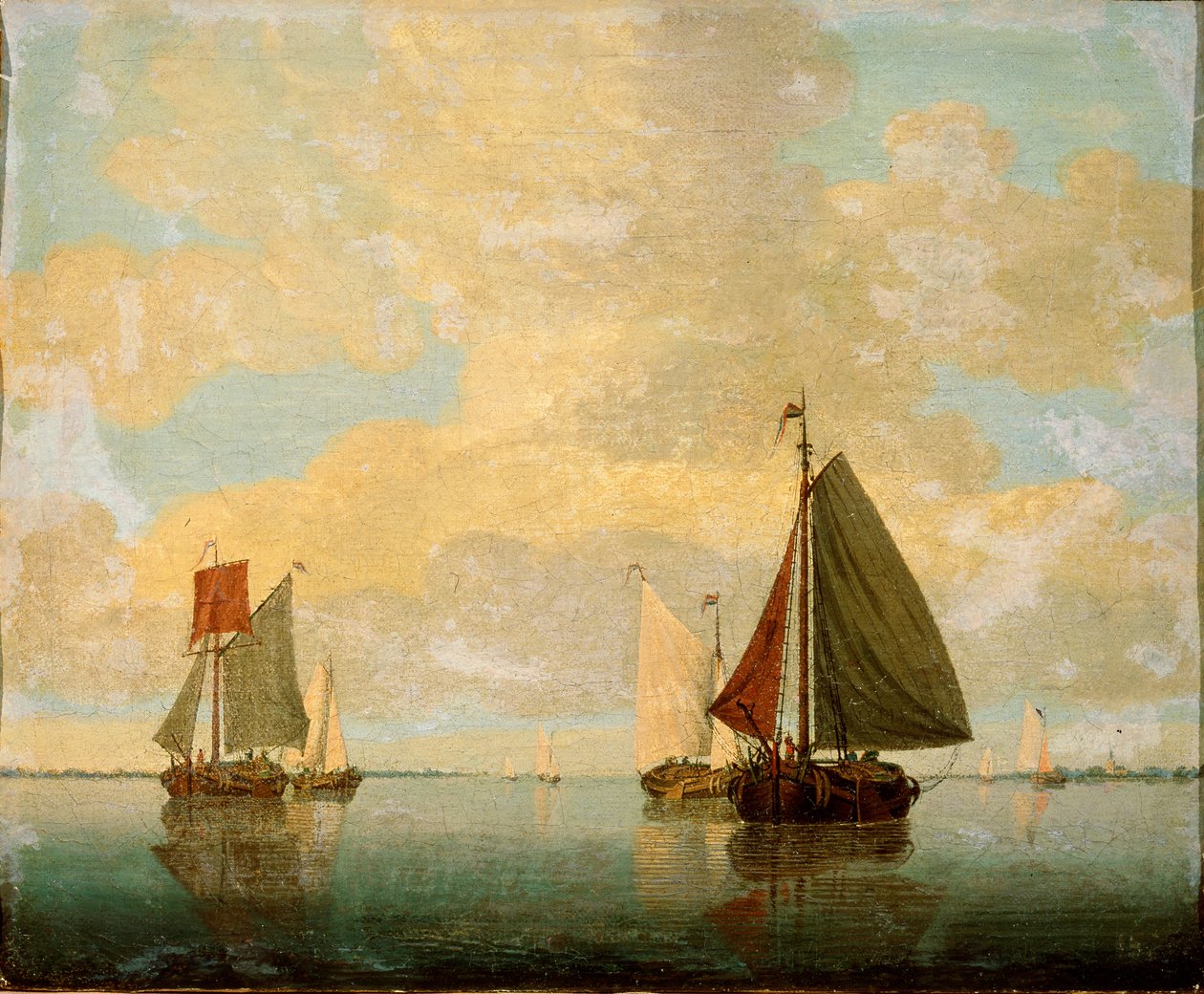Segelbåtar, 1600-tal av Willem van de Velde the Younger