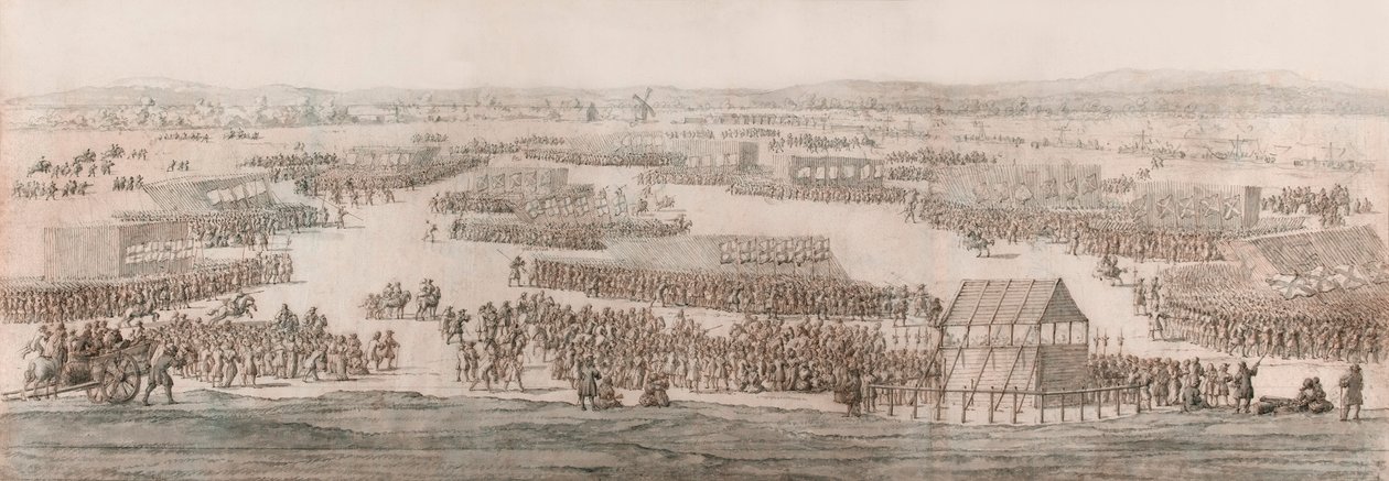 En stor recension på Hounslow Heath av Willem van de the Elder Velde