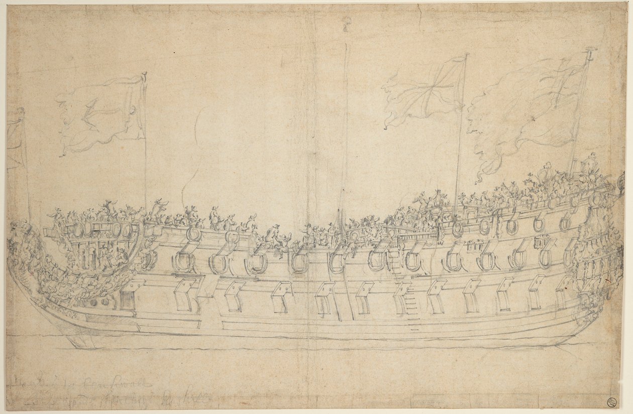 Porträtt av "Stirling Castle av Willem van de the Elder Velde