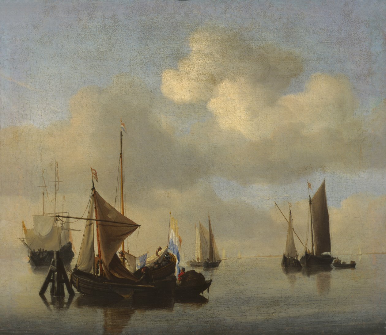 Havslandskap i lugnt väder av Willem van de Velde the Younger