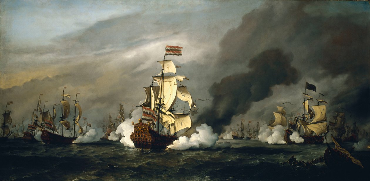 Slaget om Texel av Willem van de Velde the Younger