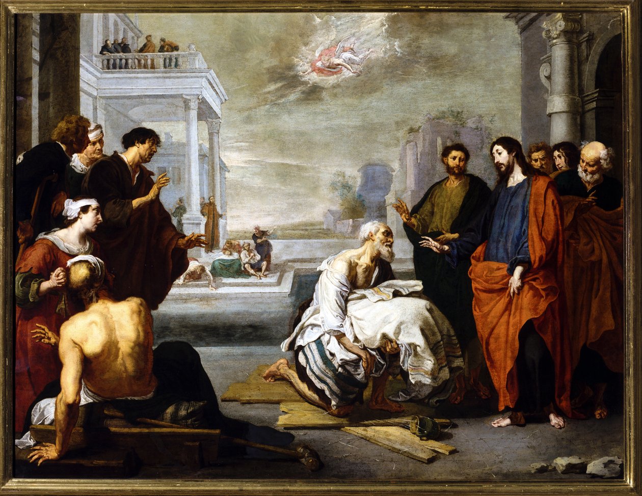 Kristus botar den förlamade av Willem van the Elder Herp