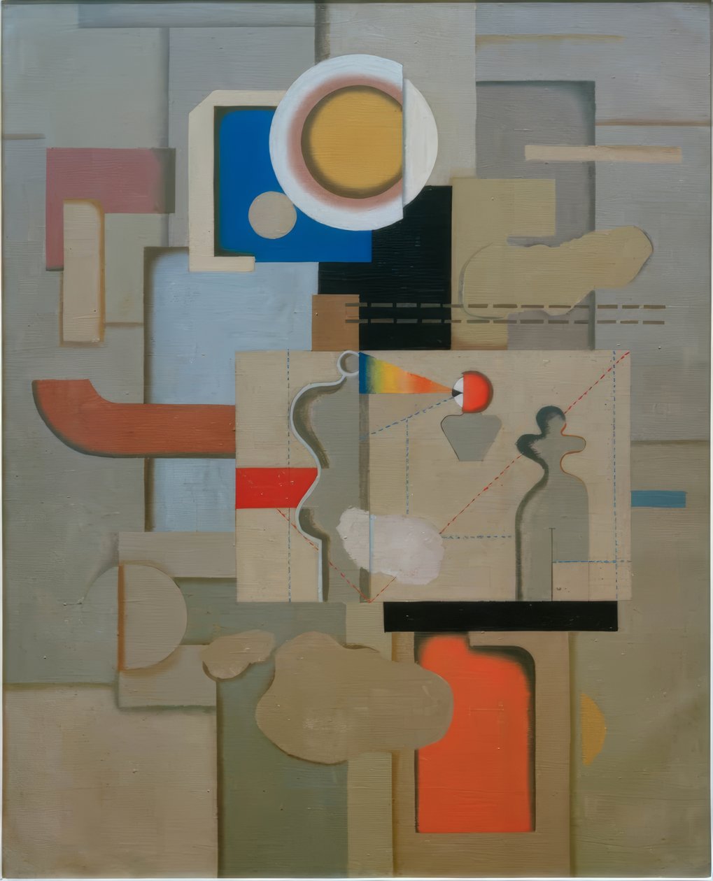 ateljébild av Willi Baumeister