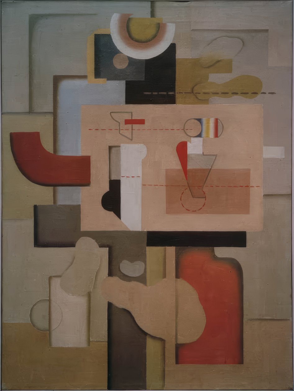 Ateljébild I av Willi Baumeister