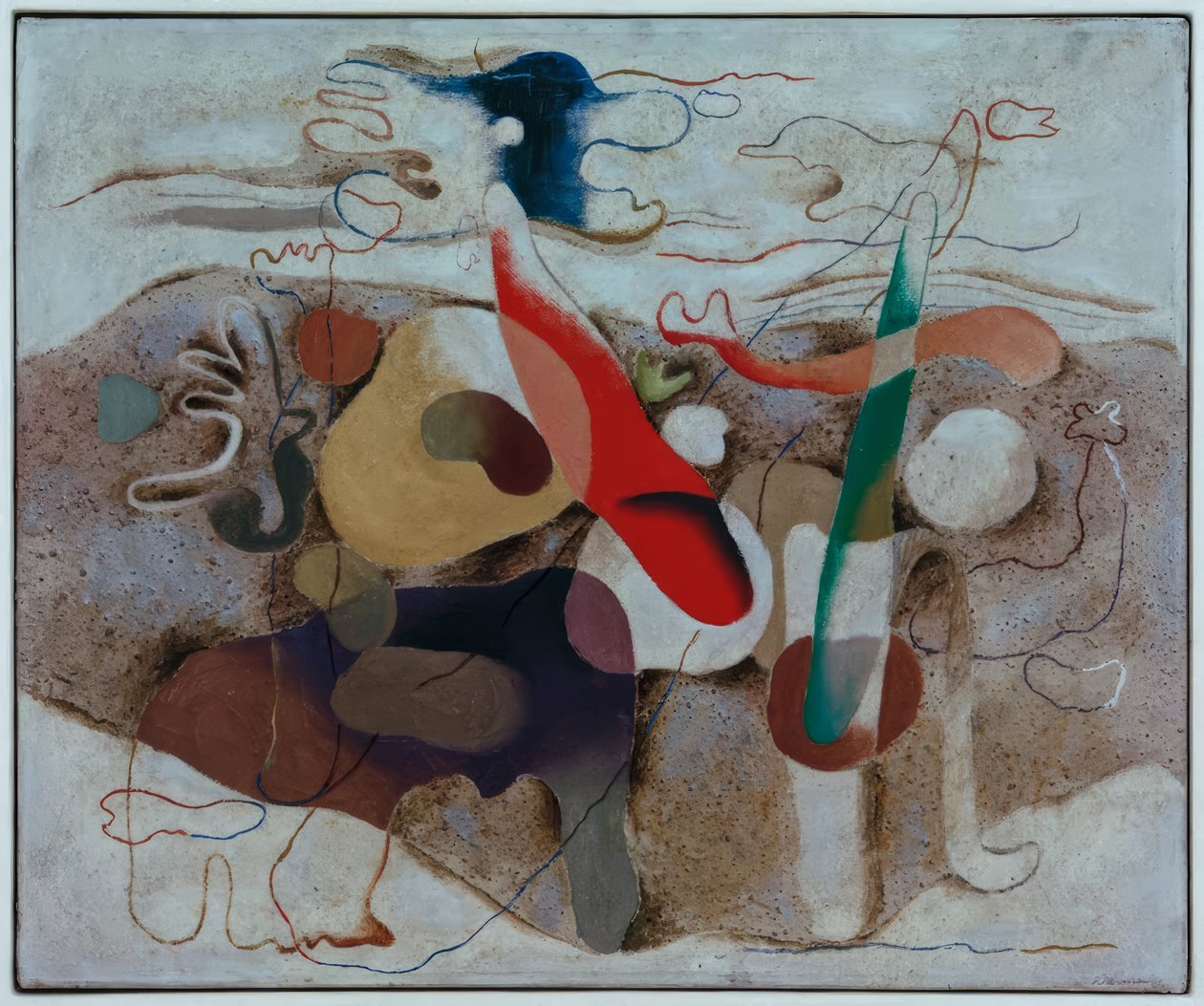 Eidos med landskap av Willi Baumeister