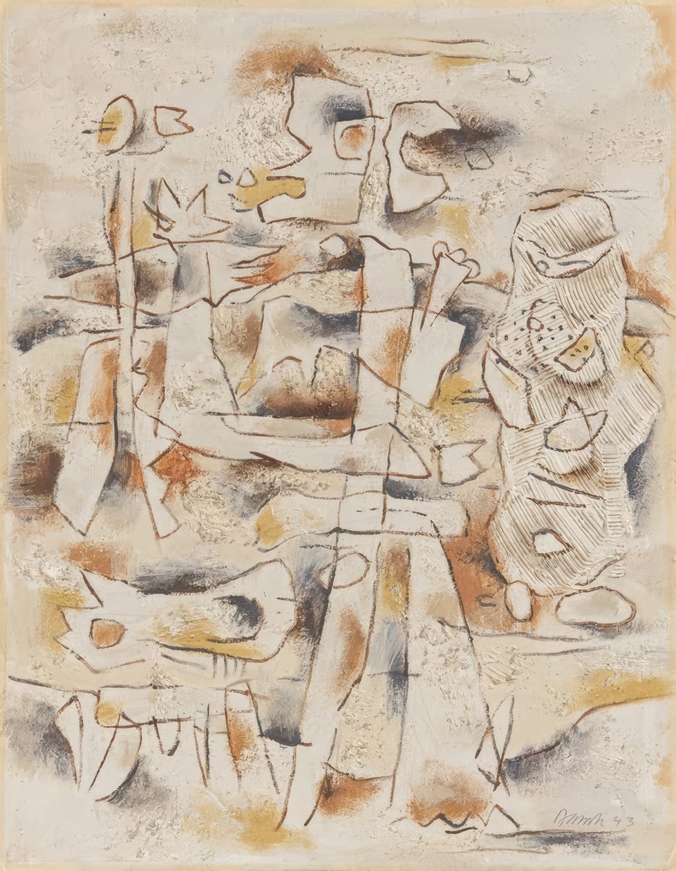 Klippig landskap av Willi Baumeister