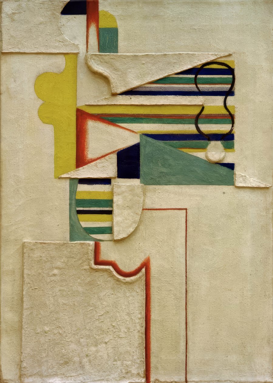 Figur med ränder av Willi Baumeister