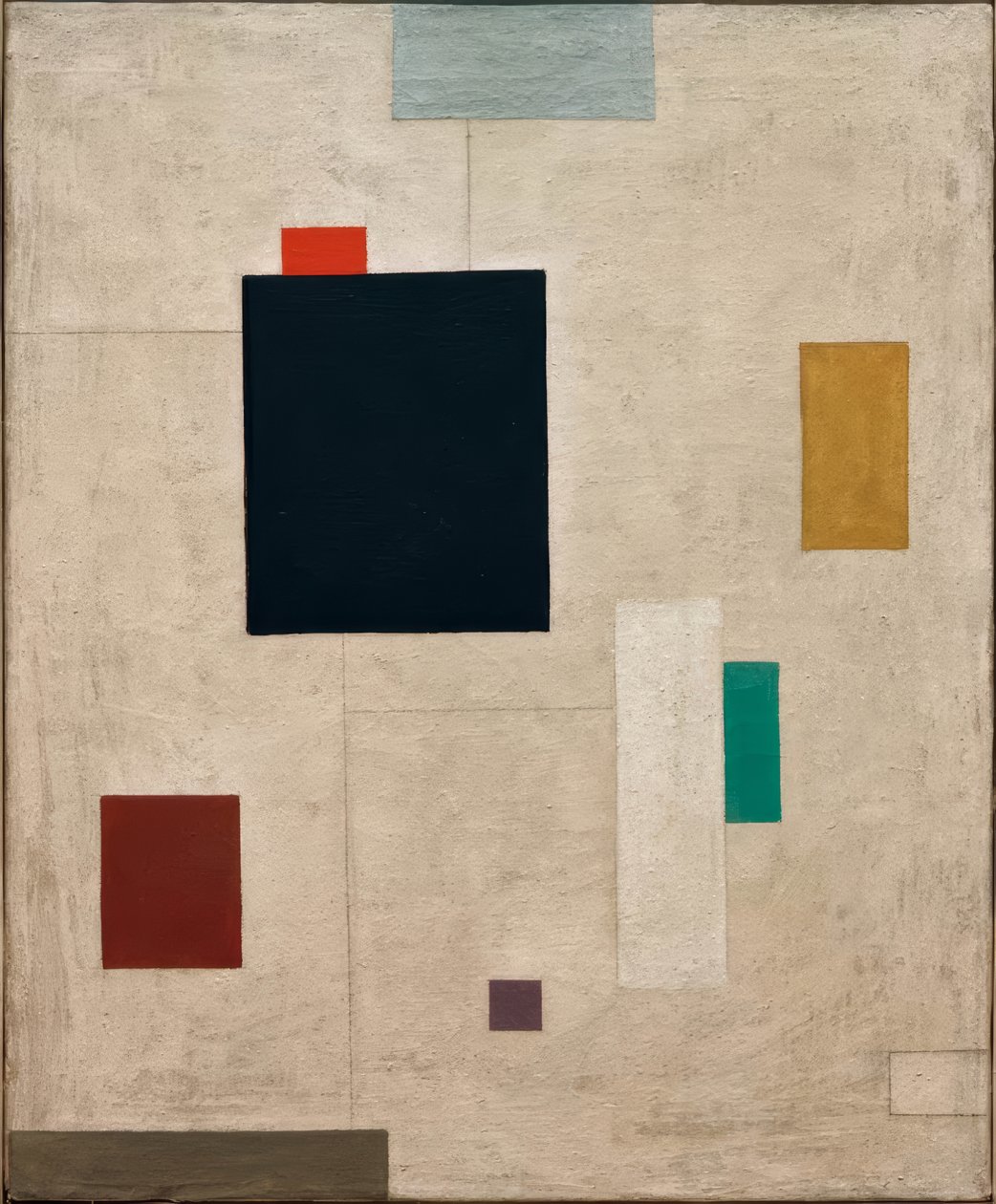 Figur med svart fält av Willi Baumeister