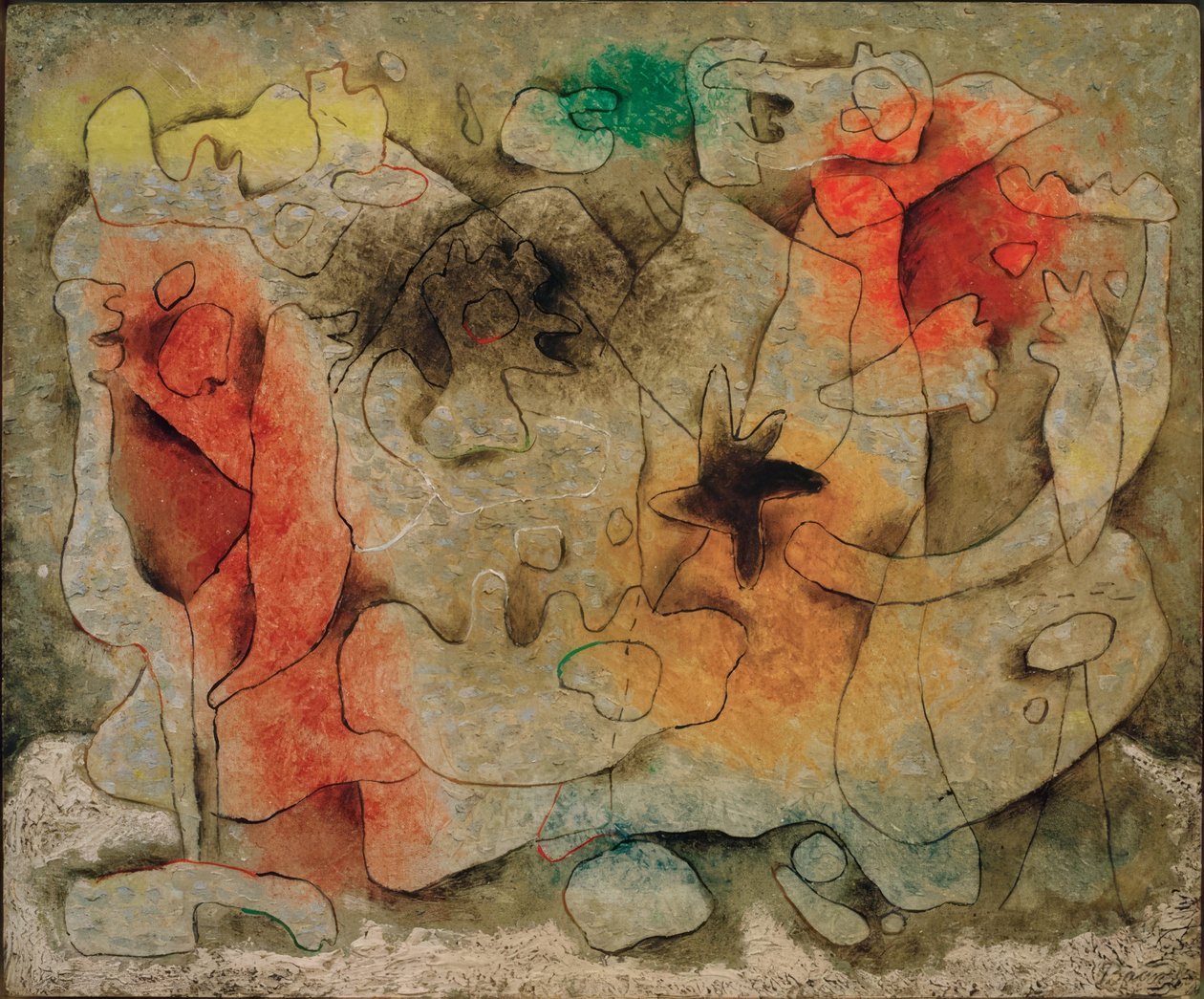 Samtal V av Willi Baumeister