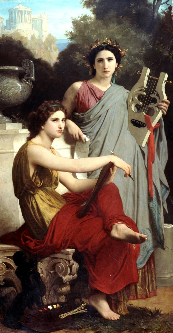 Art and Literature av William Adolphe Bouguereau