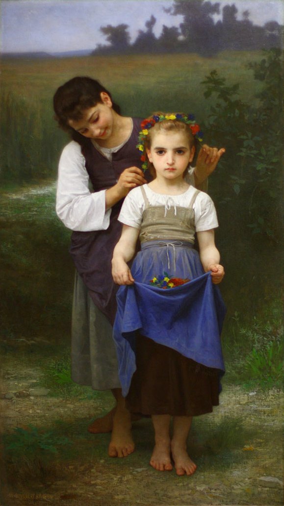 Crown of Flowers av William Adolphe Bouguereau