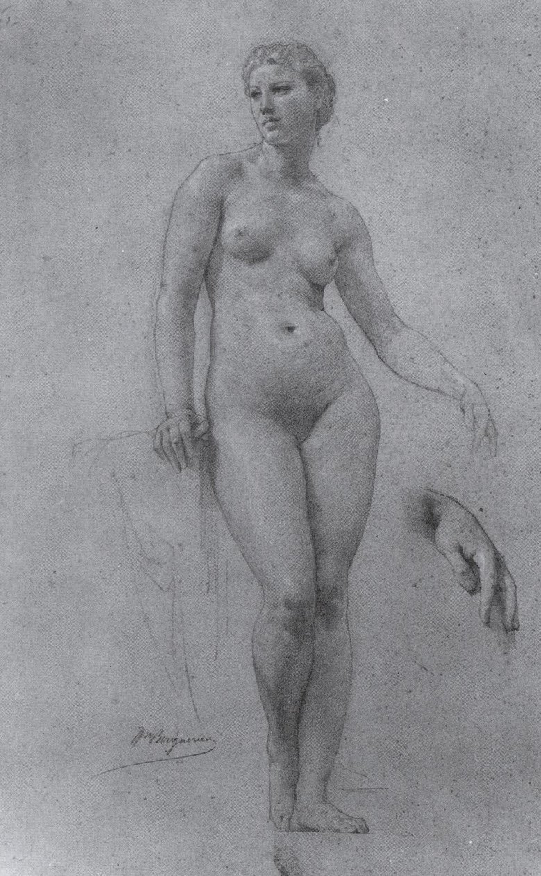 Etude de nu pour Vénus av William Adolphe Bouguereau