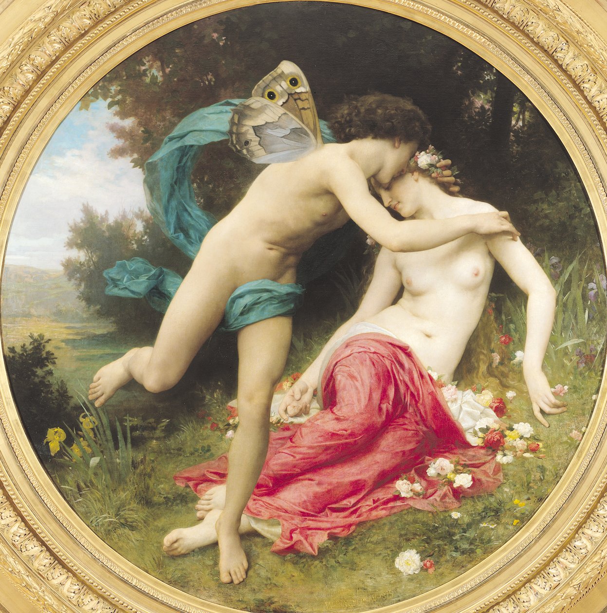 Flora og Zephyr, 1875 swed av William Adolphe Bouguereau