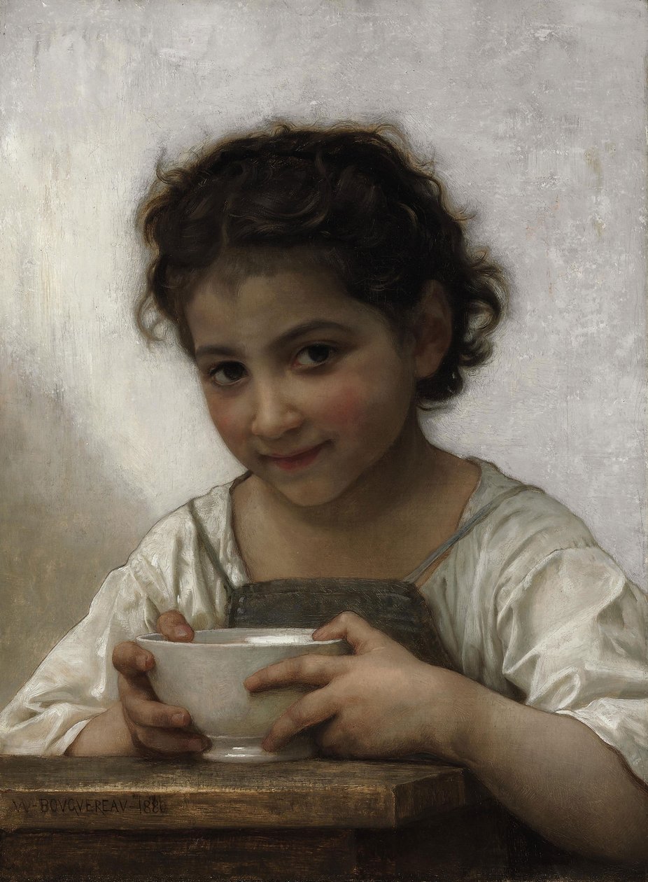 La soupe au lait av William Adolphe Bouguereau