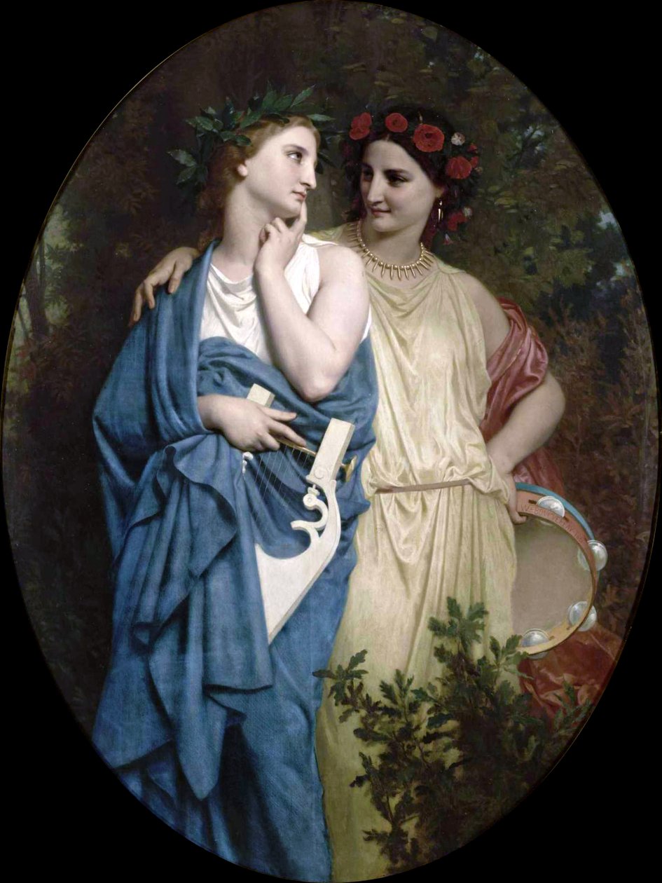 Philomela och Procne av William Adolphe Bouguereau