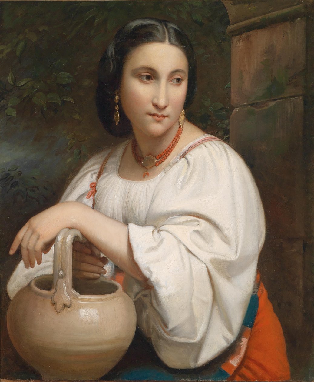 Portrait dun jeune Romain av William Adolphe Bouguereau
