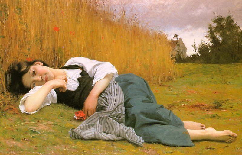 Rest at Harvest av William Adolphe Bouguereau