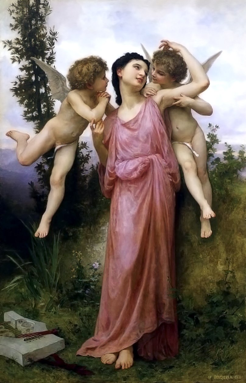 Tender Words av William-Adolphe Bouguereau