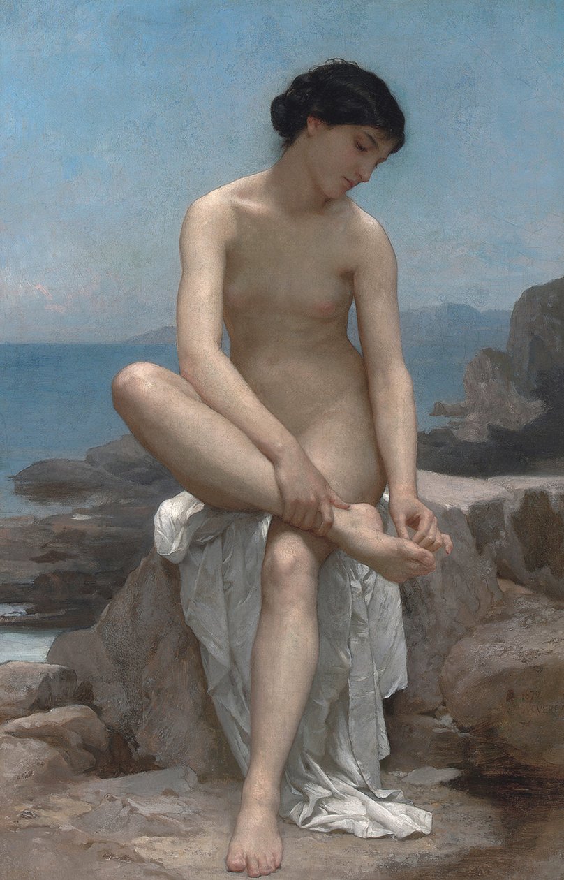 The Bather av William Adolphe Bouguereau