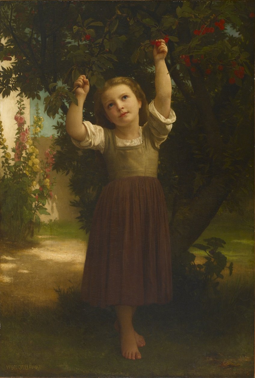 The Cherry Picker av William Adolphe Bouguereau