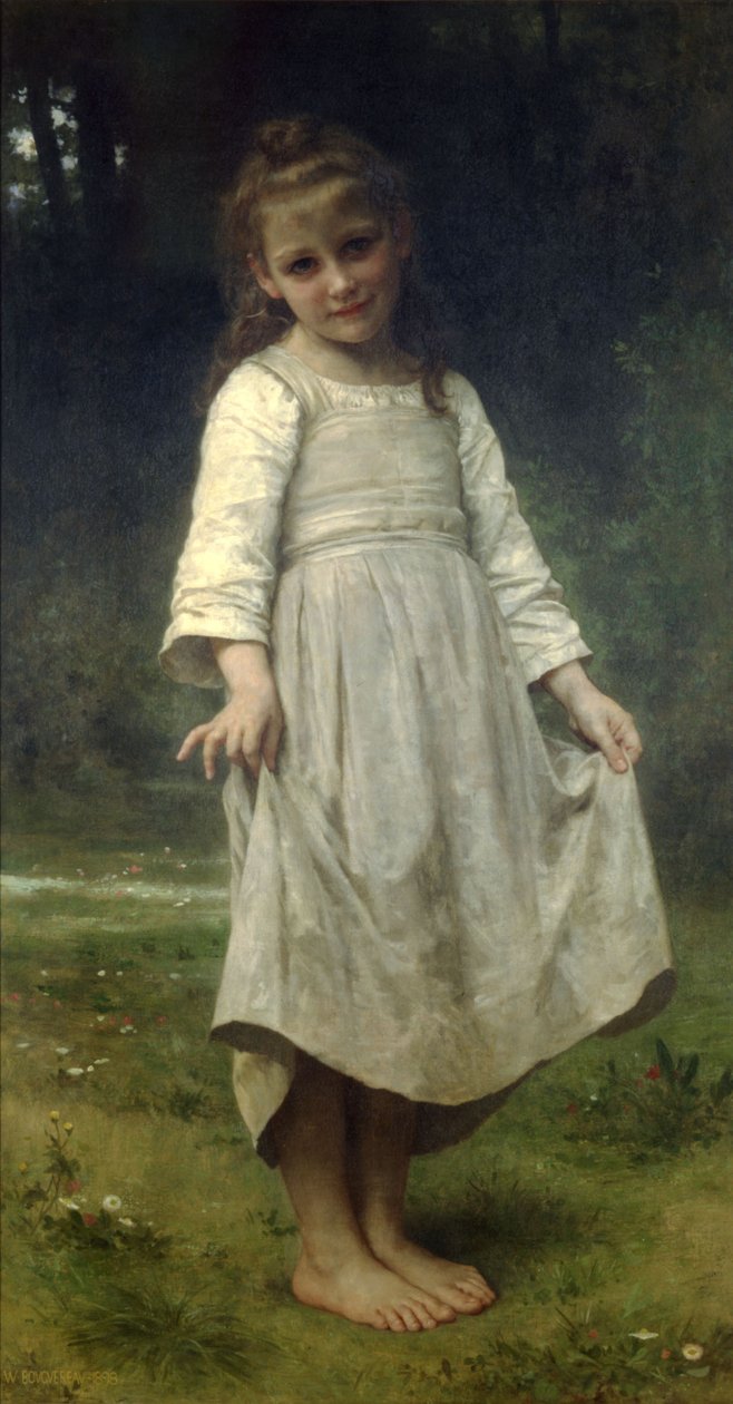 The Curtsey  av William Adolphe Bouguereau