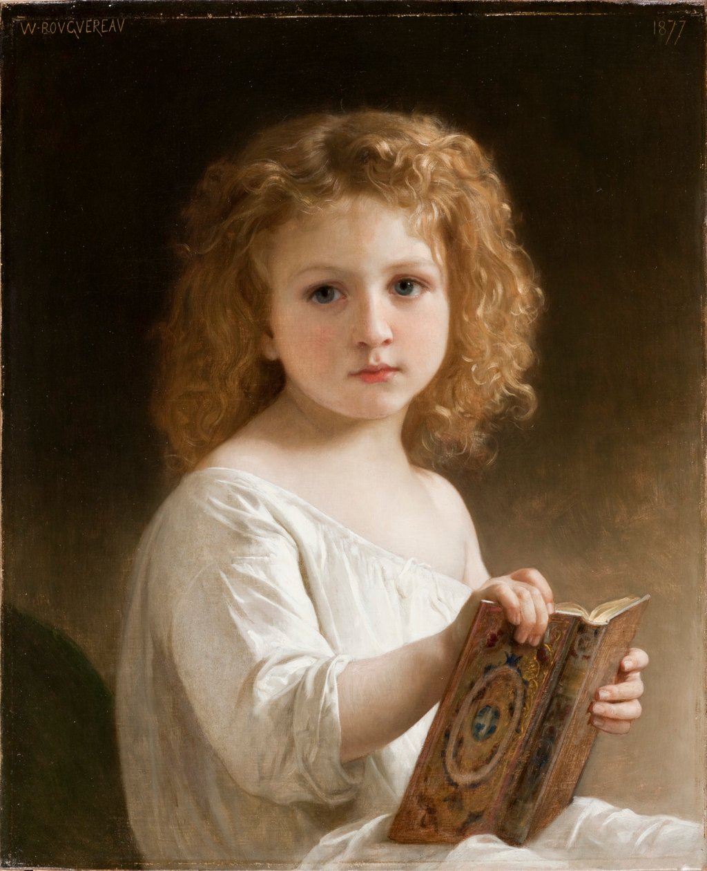 The Story Book av William Adolphe Bouguereau
