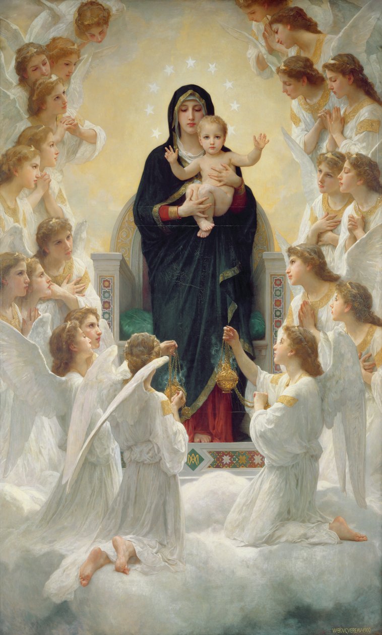 O le Taupou faatasi ma Agelu av William Adolphe Bouguereau