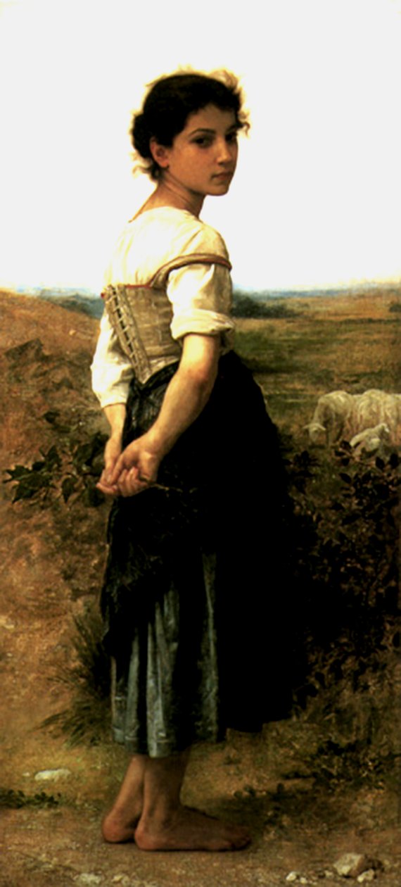Den unga herdinnan av William Adolphe Bouguereau