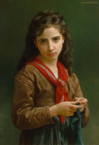 young girl av William Adolphe Bouguereau
