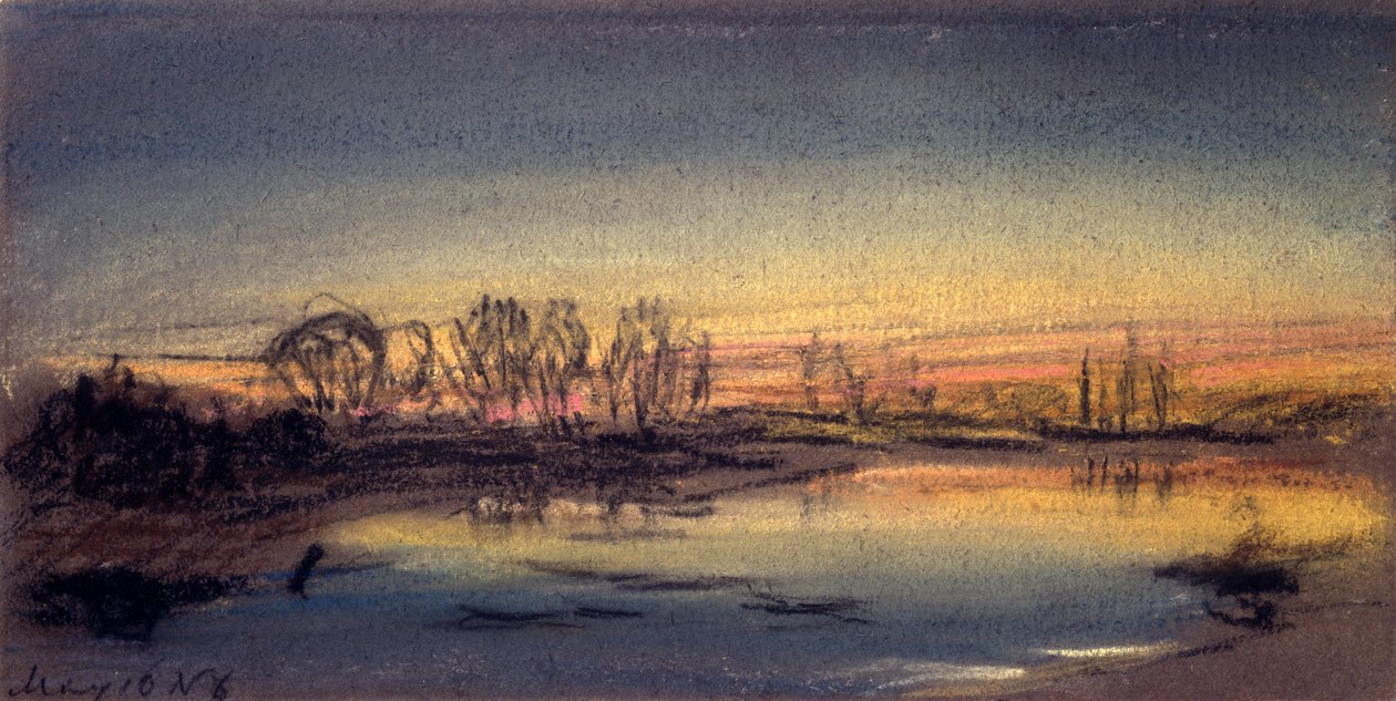 Solnedgång, maj 1884 av William Ascroft
