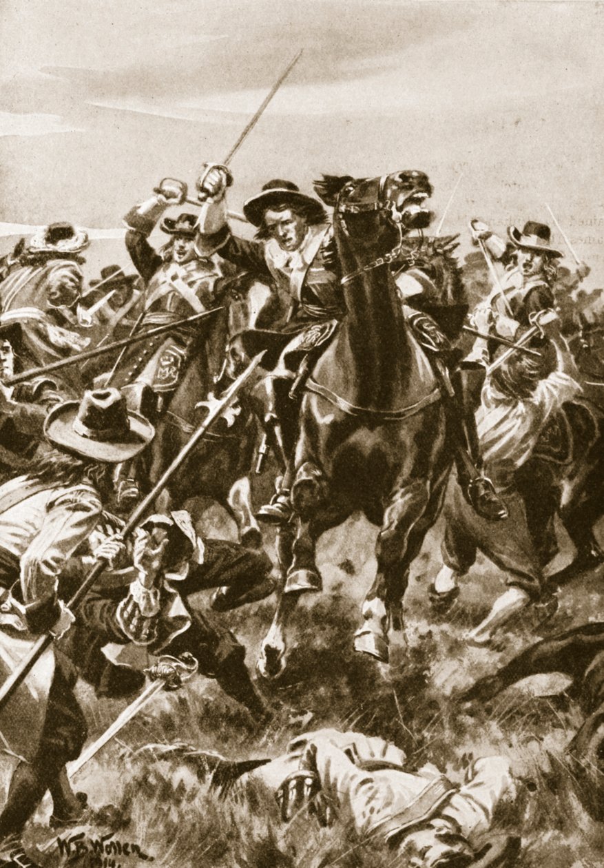 Slaget vid Aughrim, 12 juli 1691 av William Barnes Wollen