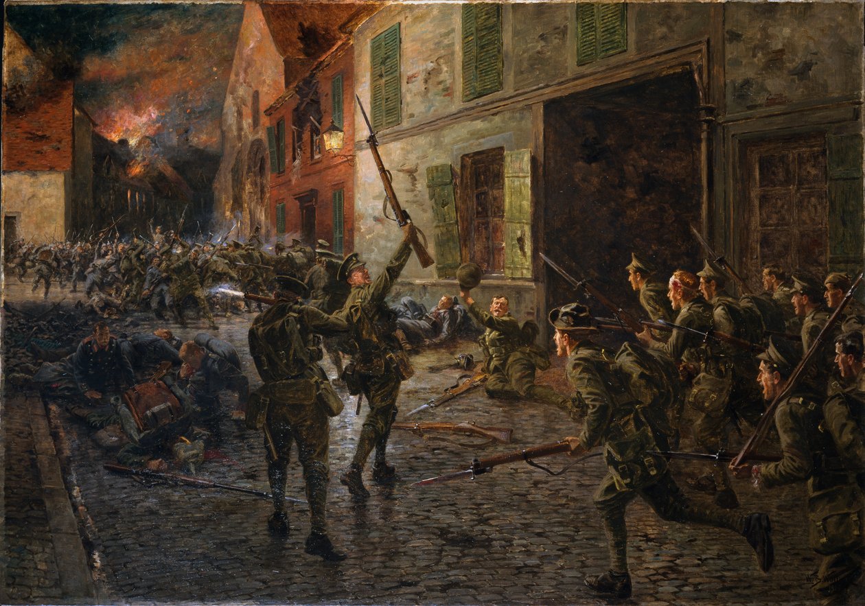 Landrecies, 25 augusti 1914, 1915 av William Barnes Wollen