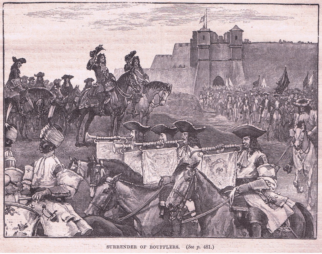 Boufflarnas överlämnande 1695 e.Kr av William Barnes Wollen