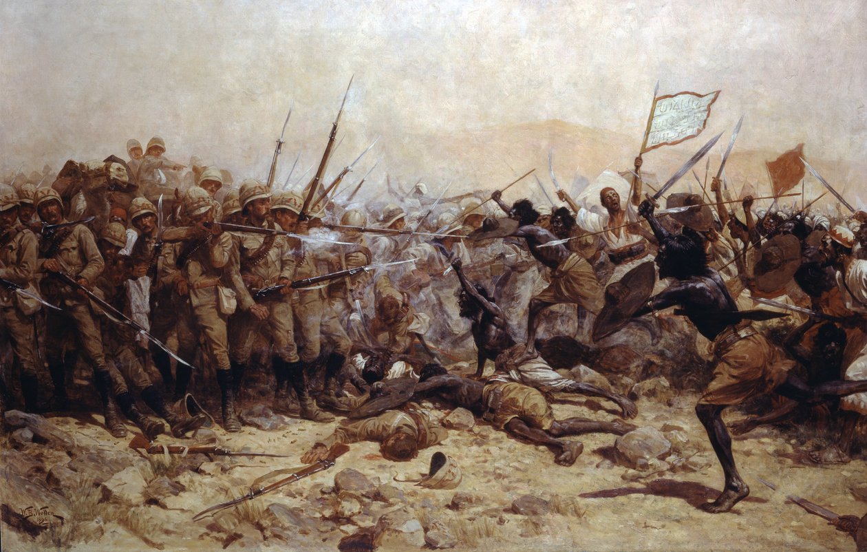 Slaget vid Abu Klea, 17 januari 1885, 1896 av William Barnes Wollen