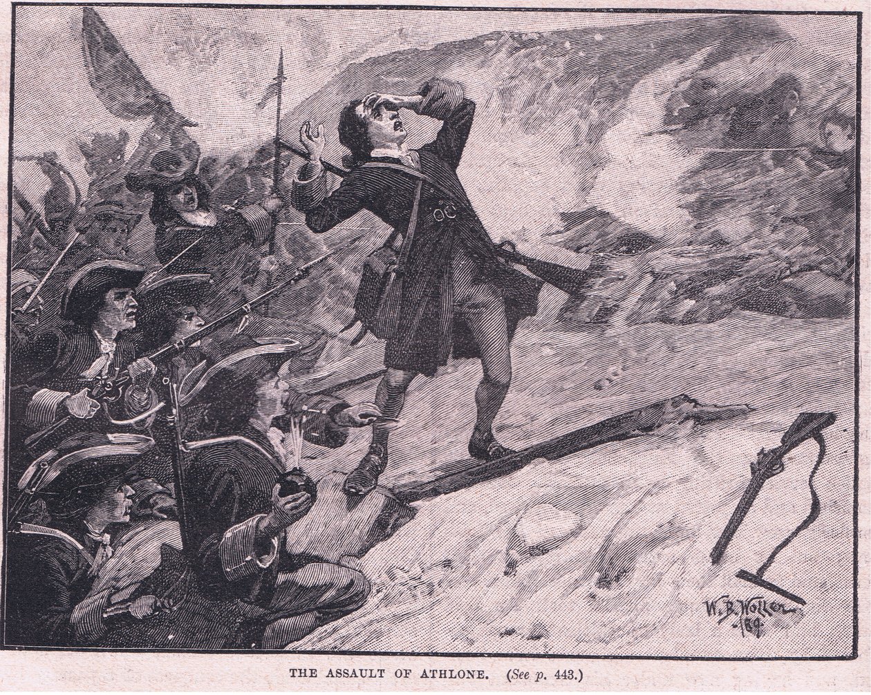 Anfallet på Athlone AD 1691 av William Barnes Wollen