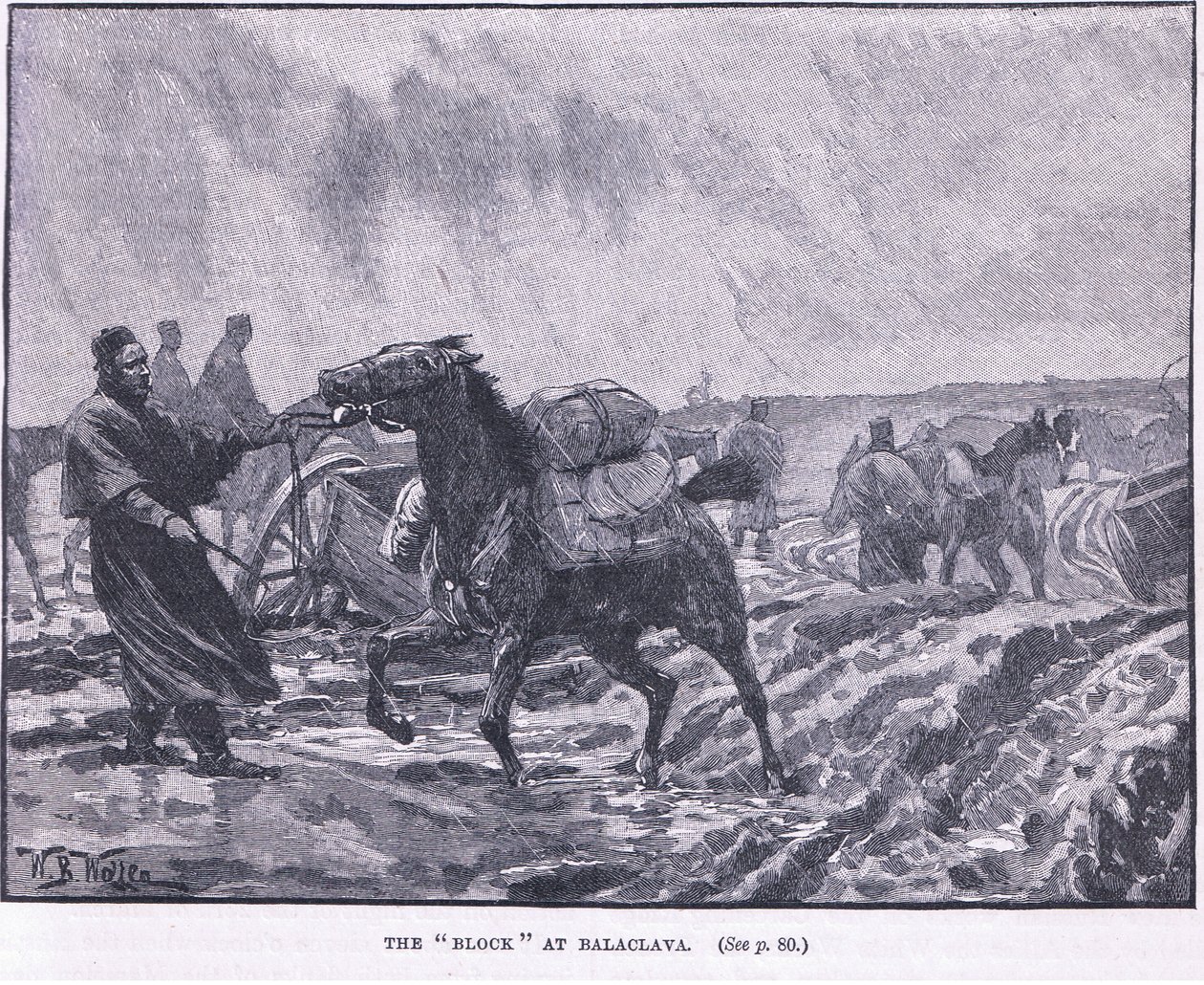 Blocket vid Balaclava 1855 AD av William Barnes Wollen