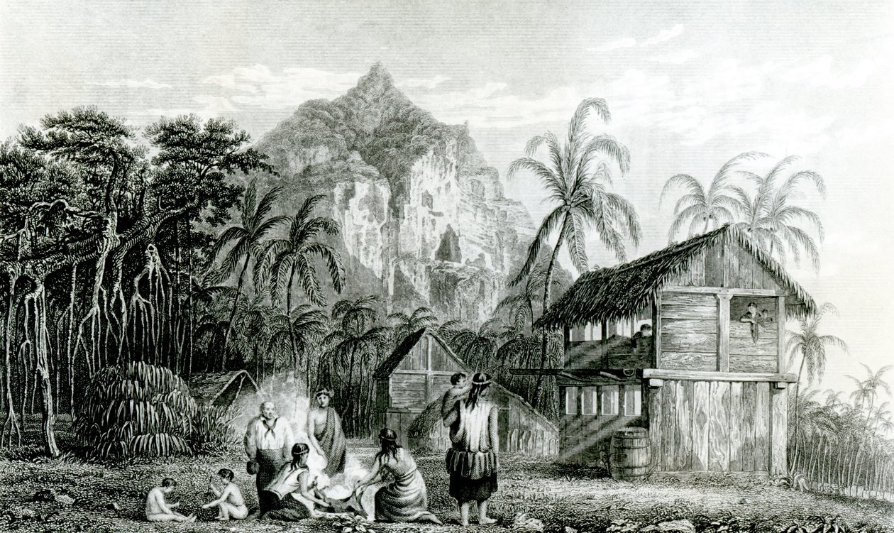 Pitcairn Islands interiör, 1831 av William Beechey